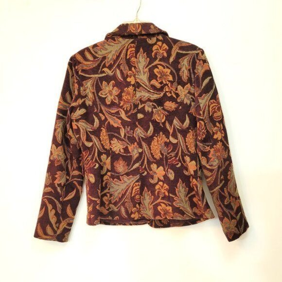 Vintage Tapestry Blazer Academia Victorian - Picture 4 of 4